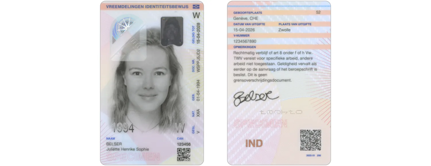 the Dutch ID card for foreign nationals